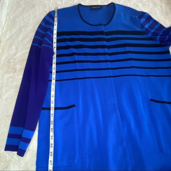 Misook Sz 0X Blue Purple Cardigan - Picture 6 of 9